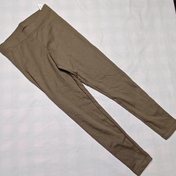 NEW Old Navy M Reishi Green High Waisted Fleece Lined Fashion Layering Leggings - Picture 3 of 5